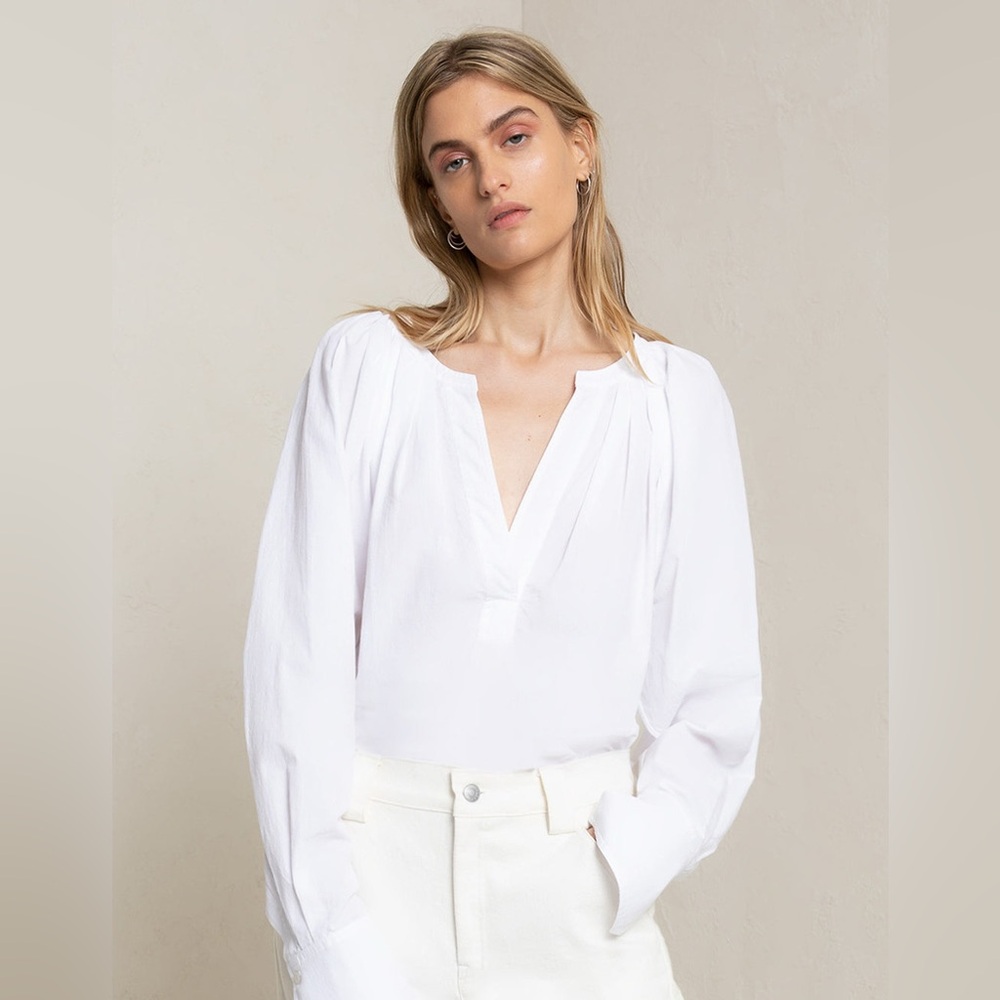A.L.C. Nomad White Long Sleeve Blouse NWT SZ 4